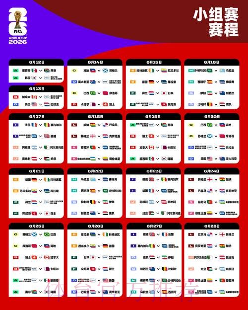 2026世界杯比赛时间官方发布完整安排直播平台 2026世界杯比赛时间官方发布完整安排直播平台